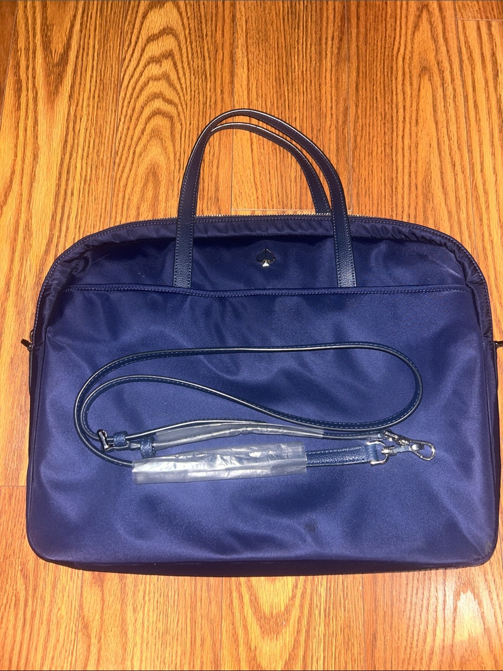 Kate Spade New York Sam Navy Nylon 15” Laptop Bag Briefcase Work Tote Like New!